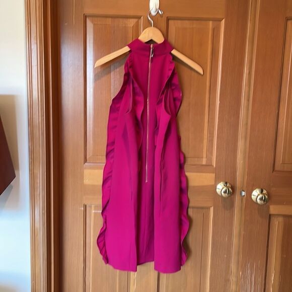 BARBIE Core TED Baker Torriya Ruffle Tunic Dress in Hot Pink - Picture 5 of 14